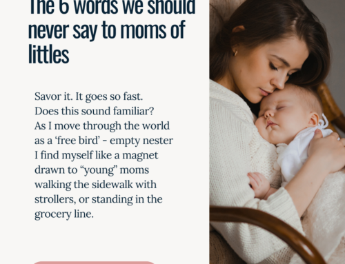 The 6 words we should never say to new moms or moms of littles